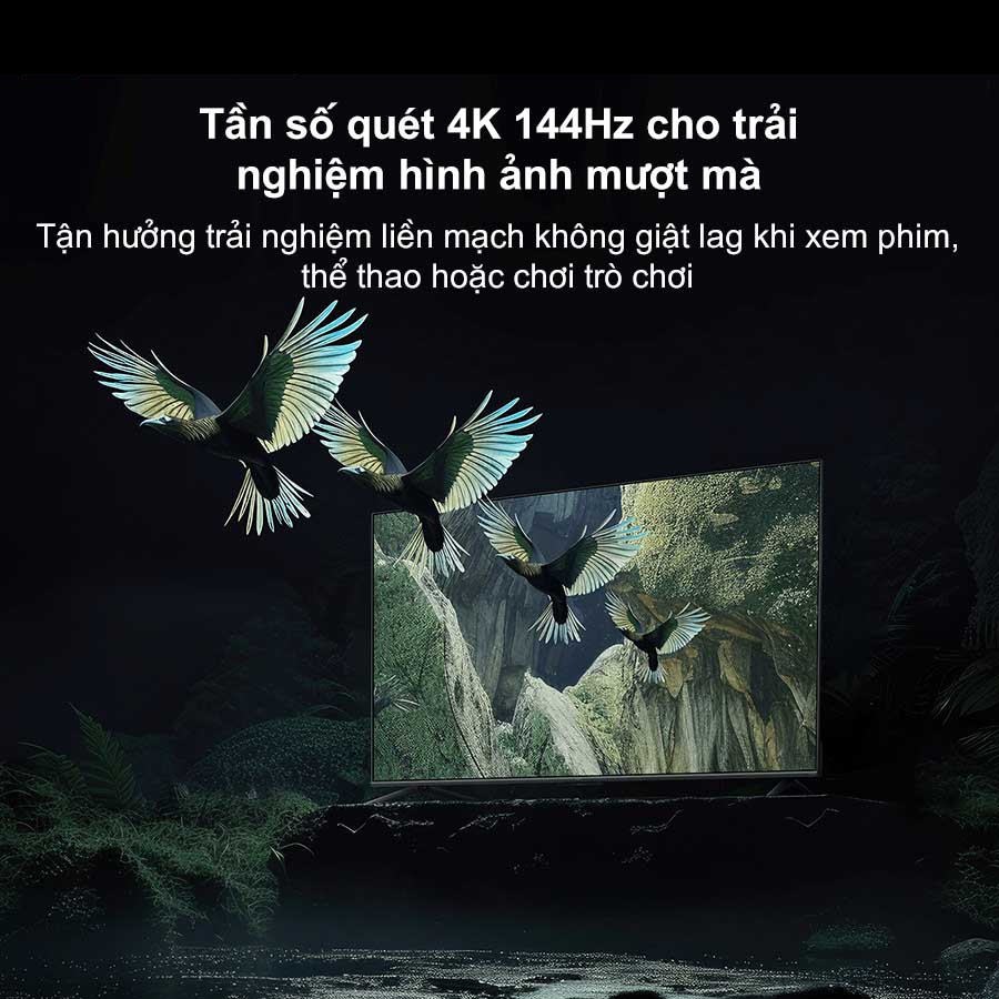 Tivi Xiaomi S Mini LED 65 inch 2025 - Bản Quốc Tế - Chính hãng Màn hình có độ phân giải 4K cùng tần số quét màn hình 144Hz