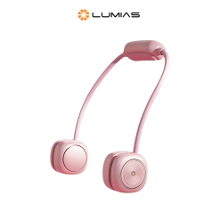 Quạt đeo cổ LUMIAS FNK-2500W/FNK-2500P – Trắng/Hồng – Chính hãng