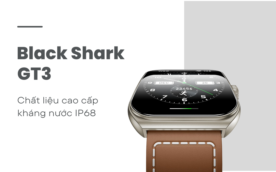 Chất liệu cao cấp, kháng nước IP68