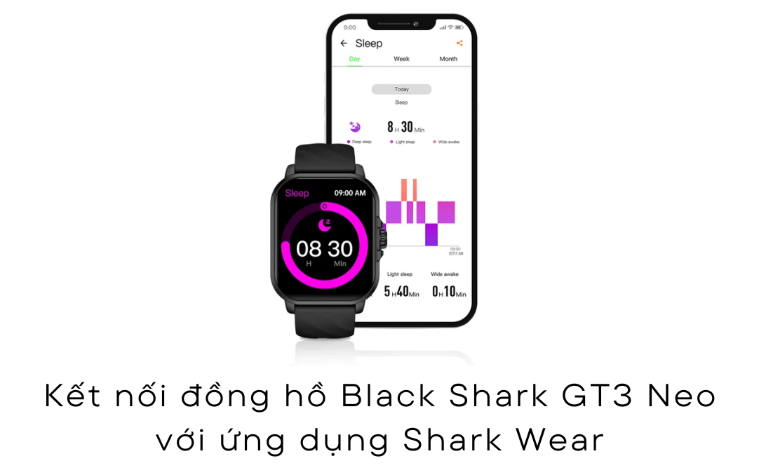Hướng dẫn kết nối đồng hồ thông minh Black Shark GT3 Neo với ứng dụng Shark Wear