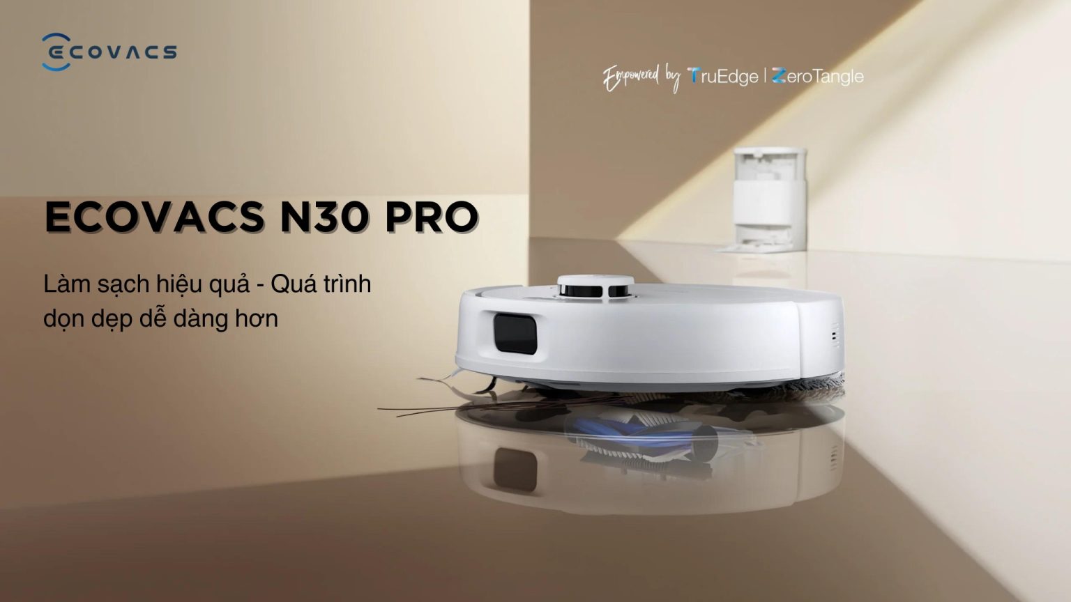 Ecovacs N30 Pro Omni làm sạch hiệu quả