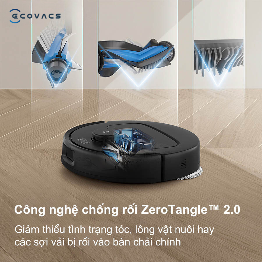 Công nghệ chống rối ZeroTangle Ecovacs N30 Pro Omni