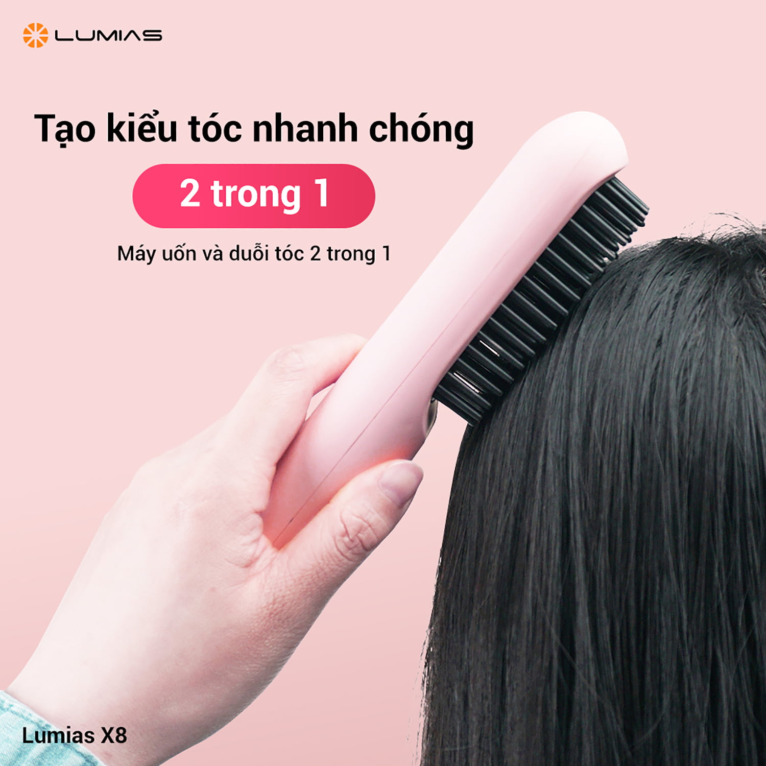Tạo kiểu tóc nhanh chóng 2 trong 1