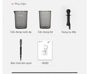 Máy ép chậm LUMIAS SJ10B - Đen xám - Chính hãng