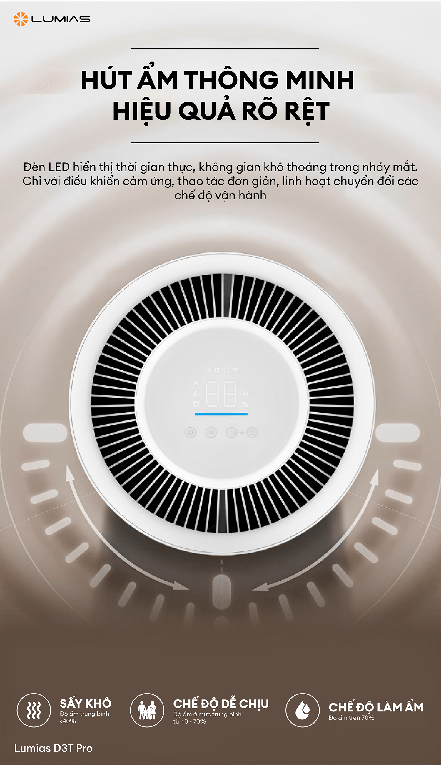 Hút ẩm thông minh hiệu quả rõ rệt