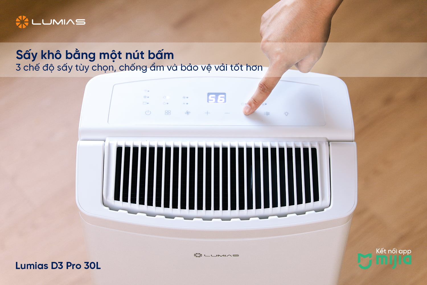 Sấy khô bằng một nút bấm