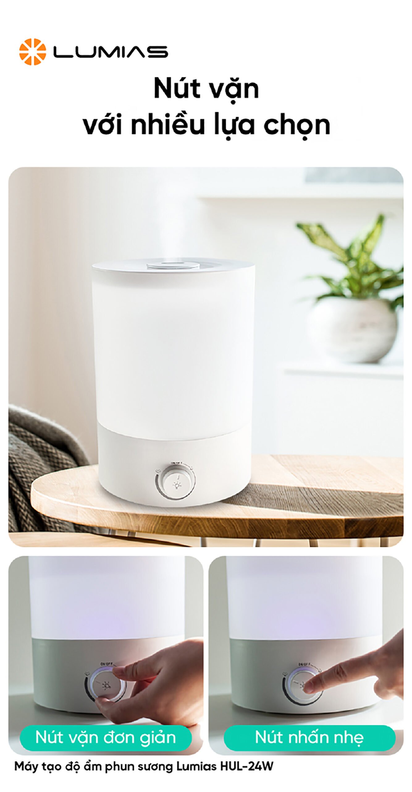 Nút văn với nhiều lựa chọn