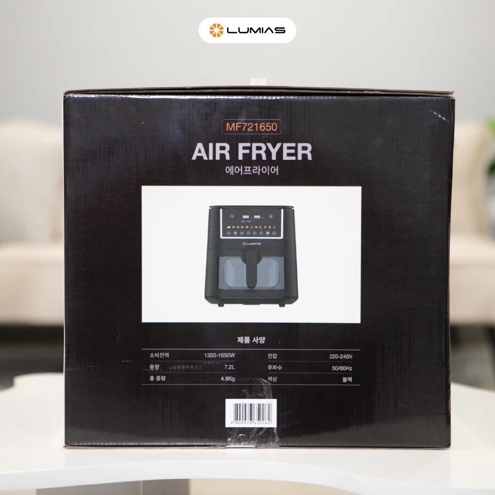 Nồi chiên không dầu LUMIAS MF721650 - Đen - Chính hãng Nồi chiên không dầu Lumias MF721650