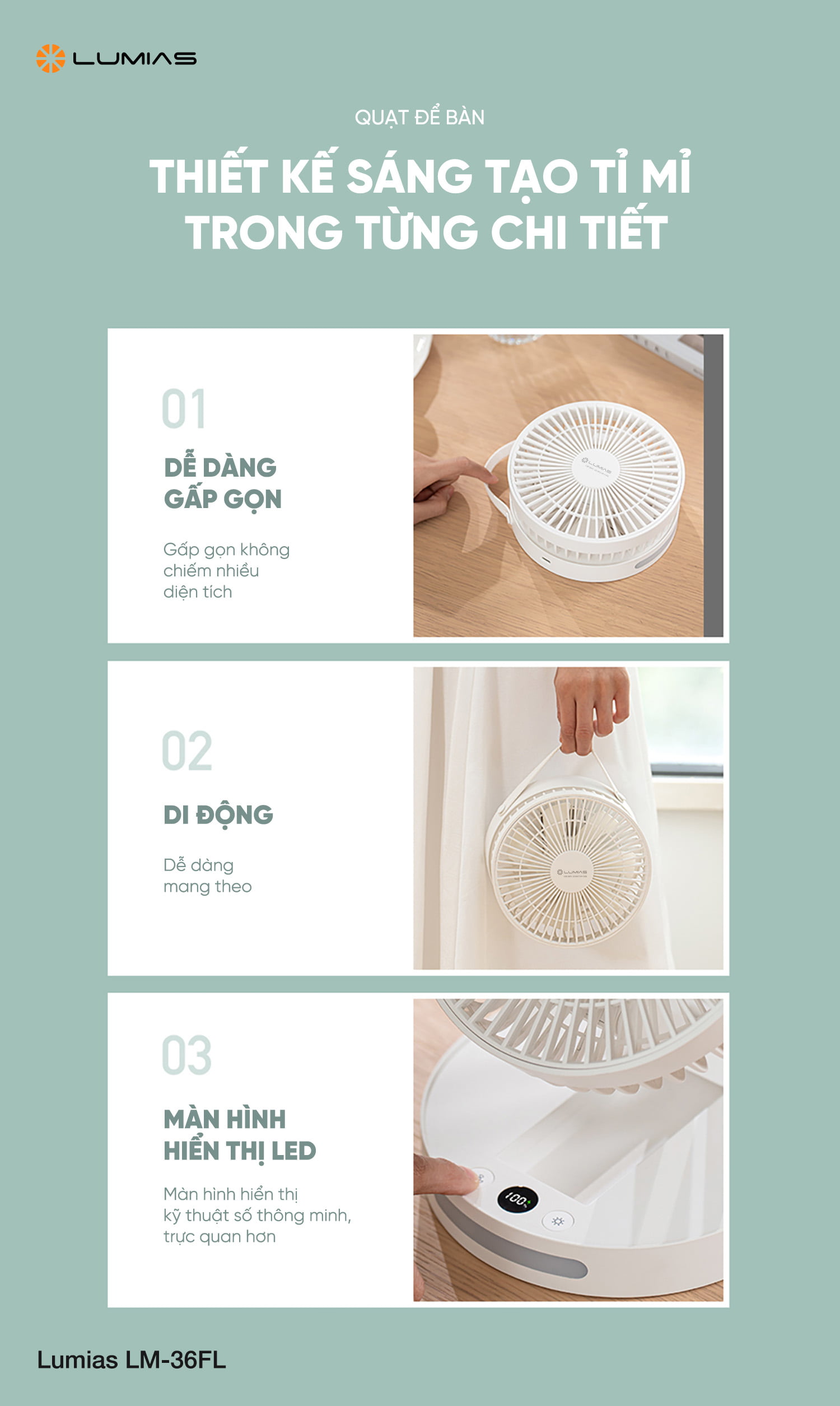 Thiết kế tỉ mỉ trong từng chi tiết