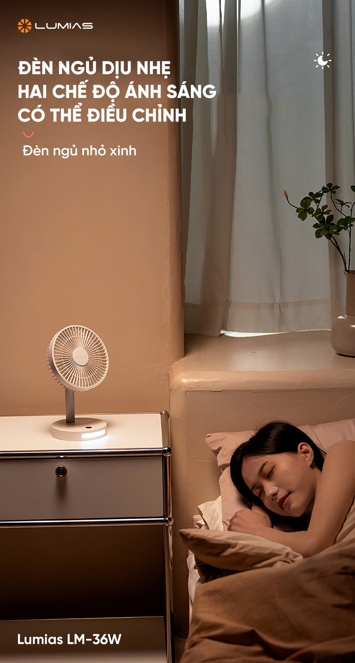 Đèn ngủ dịu nhẹ