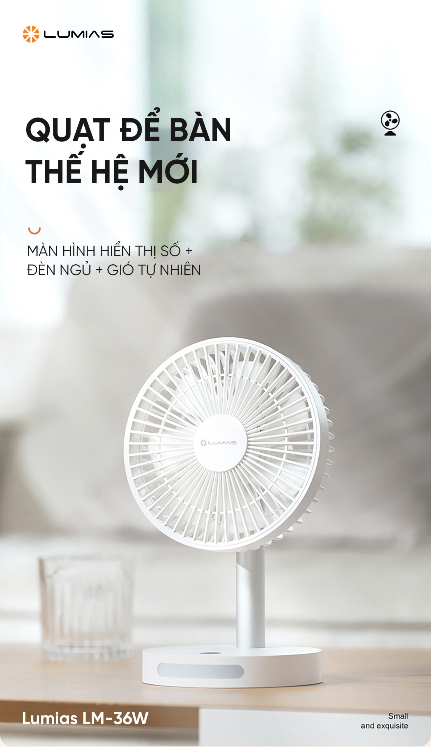 Quạt để bàn LUMIAS LM-36W