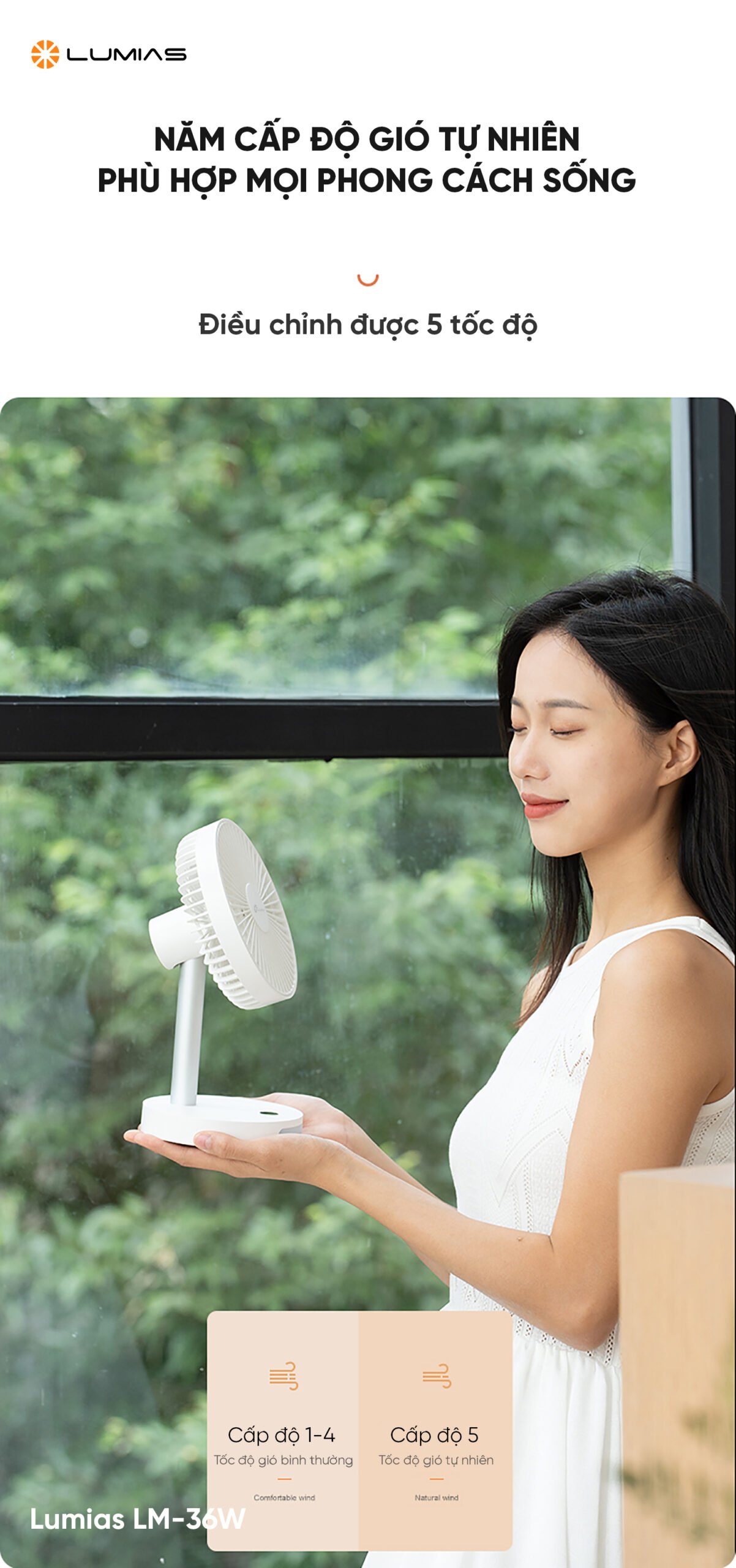 5 cấp độ gió tự nhiên