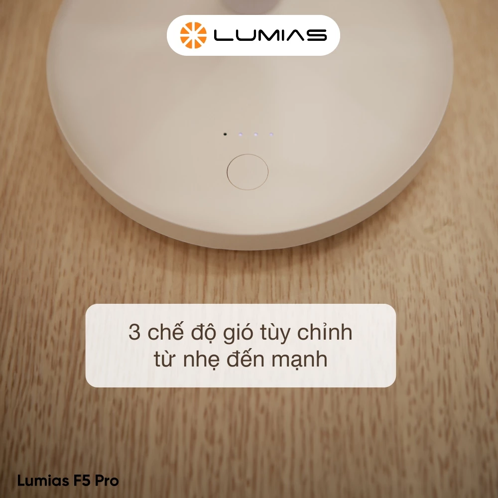 Quạt mini để bàn tích điện Lumias F5 Pro