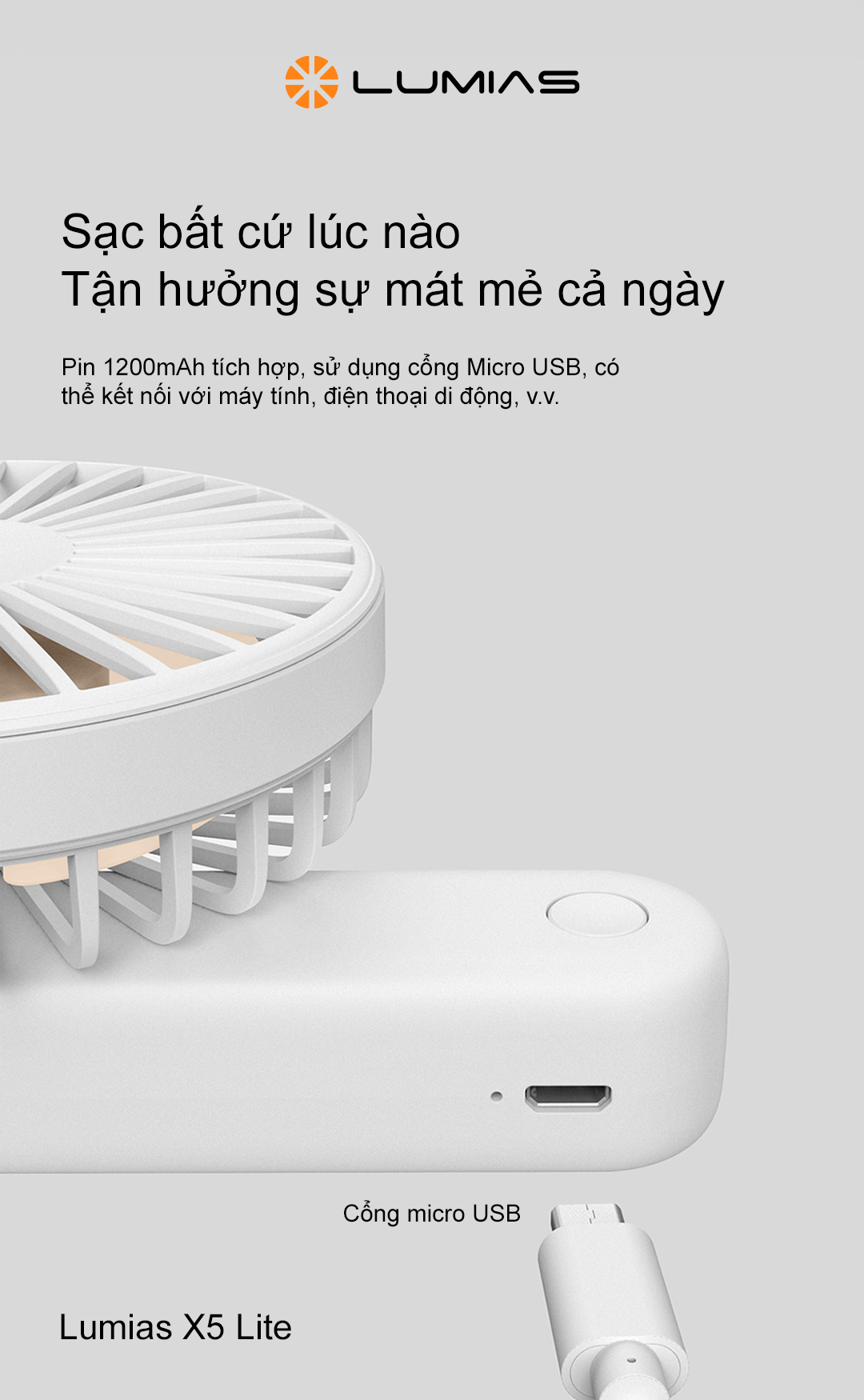 Sạc bất cứ lúc nào