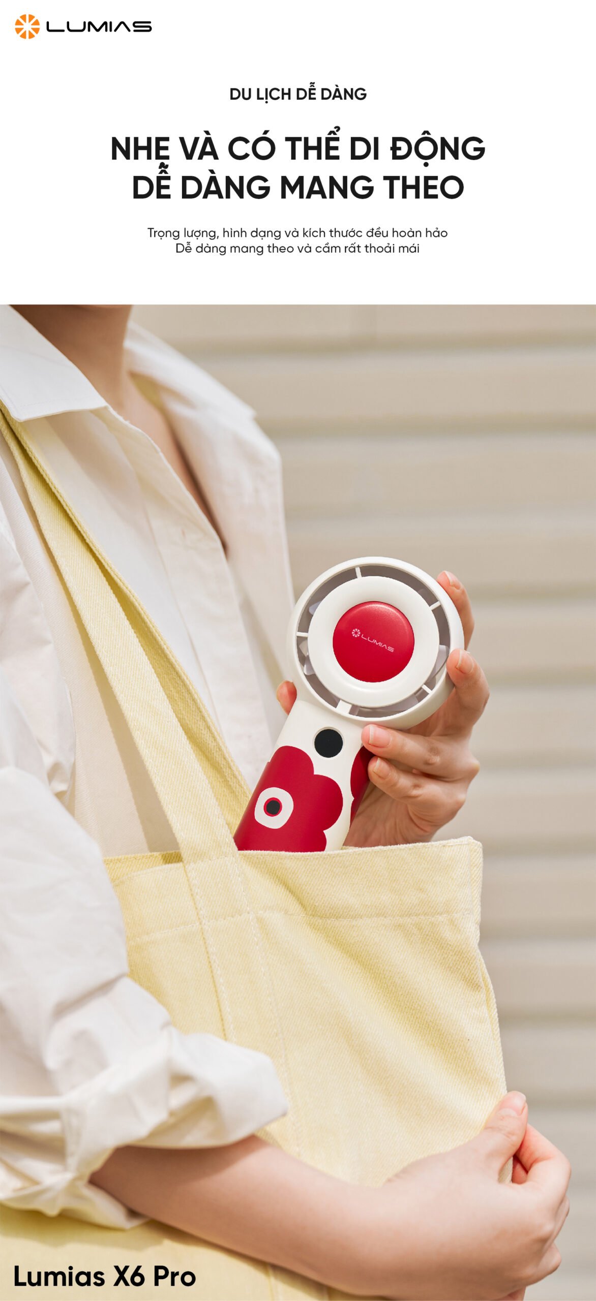 Nhẹ và có thể di động dễ dàng mang theo