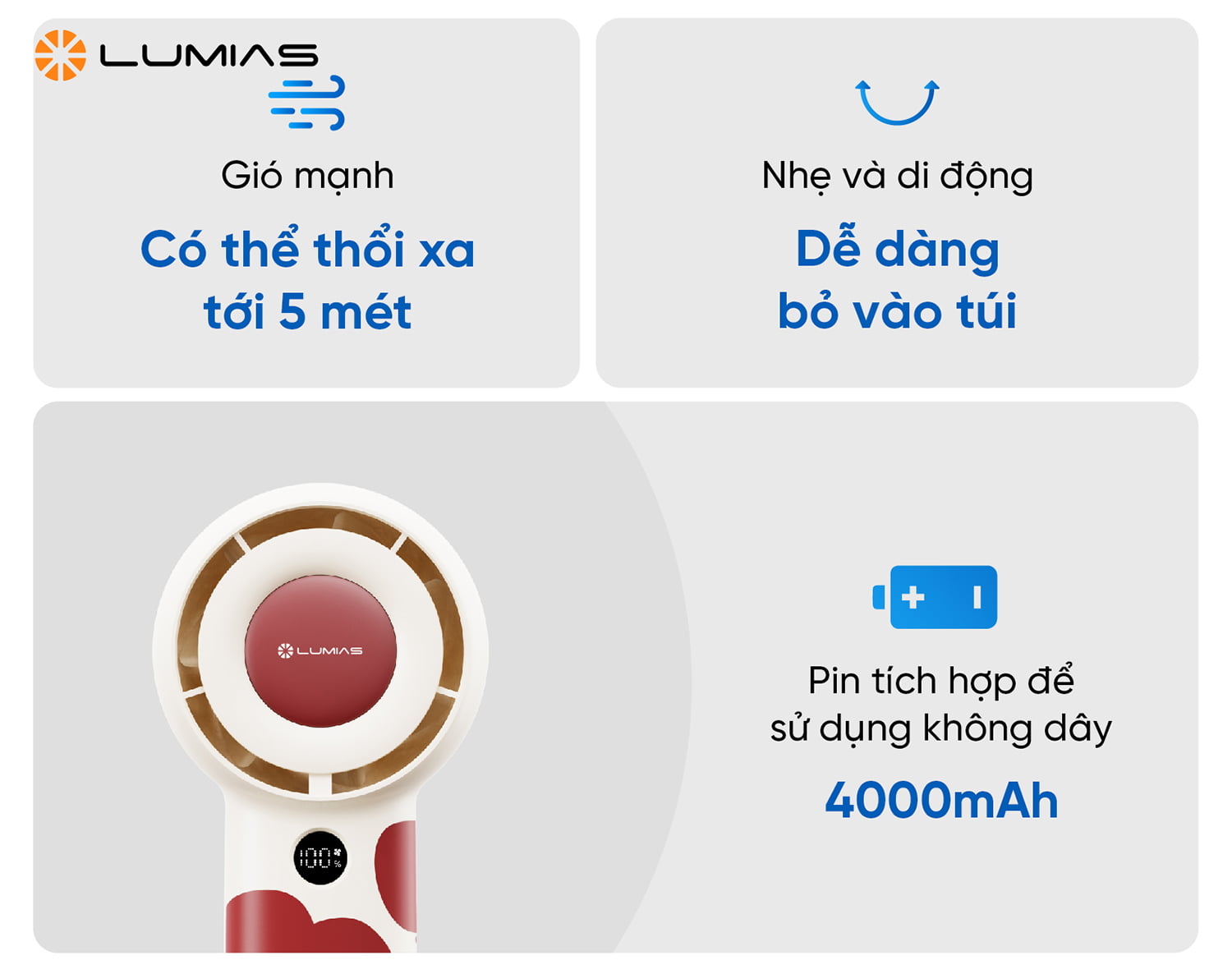 Gió mạnh thổi xa tới 5 mét