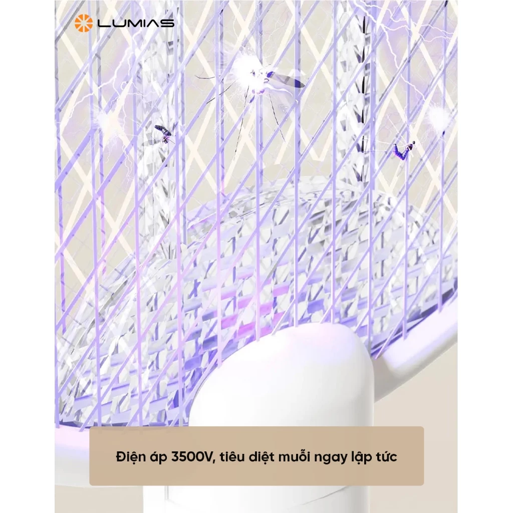 Vợt muỗi có đèn UV Lumias V5