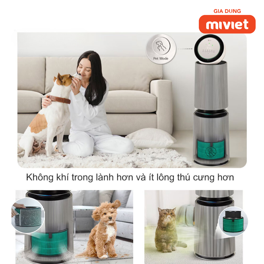Máy lọc không khí LG Puricare 360 Alpha 2 tầng công nghệ UVnano
