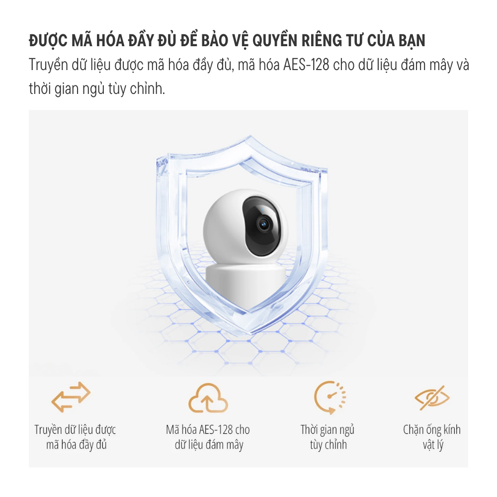 Camera giám sát thông minh Xiaomi C301 - Chính hãng Mã hóa AES-128