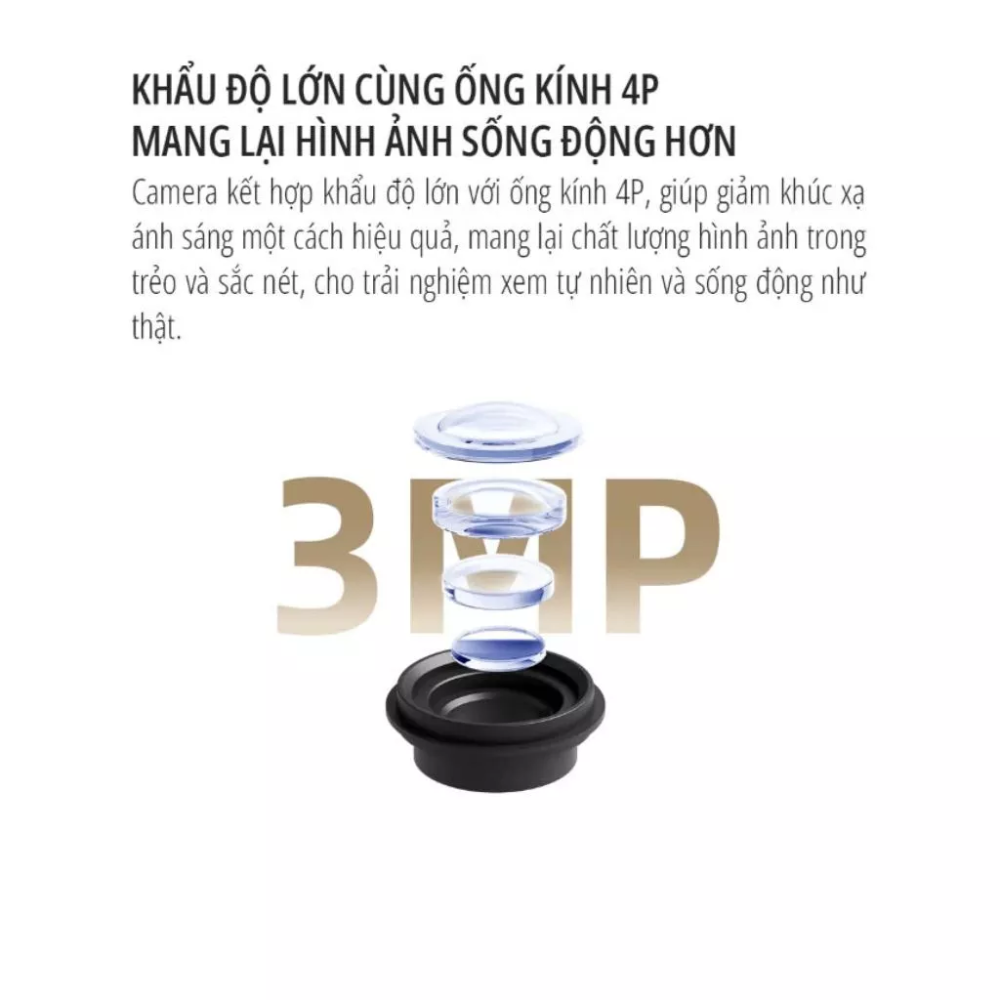 Camera giám sát thông minh Xiaomi C301 - Chính hãng Khẩu độ lớn cùng ống kính 4P mang lại hình ảnh sống động hơn