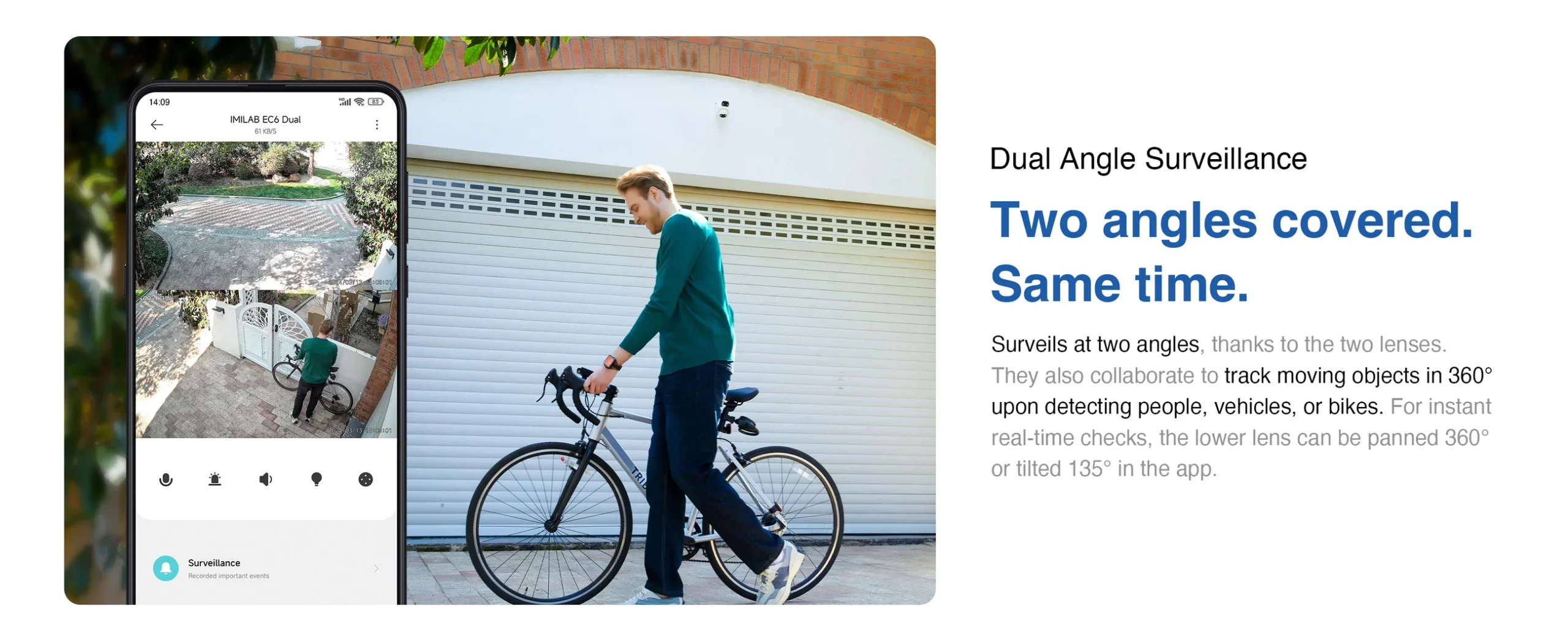 Camera ngoài trời Imilab EC6 Dual 2K+2K - Bản Quốc Tế