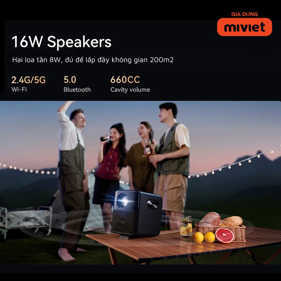 Máy Chiếu Mini Xiaomi Wanbo Mozart 1 Pro - Chính hãng Máy Chiếu Mini Xiaomi Wanbo Mozart 1 Pro - Chính hãng