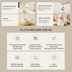 Máy làm sữa hạt đa năng Joyoung JHSB-602 | Công suất 1000W | 12 chức năng