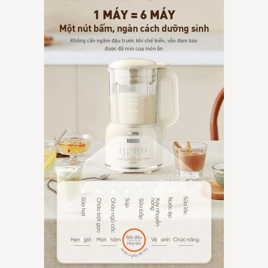 Máy làm sữa hạt Joyoung JSM-135 | Dung tích 1.2L | Công suất 400W Máy làm sữa hạt Joyoung JSM-135 | Dung tích 1.2L | Công suất 400W
