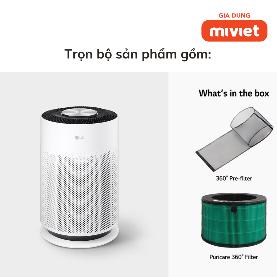 Máy lọc không khí LG PuriCare 360 Hit – Hệ thống lọc đa màng