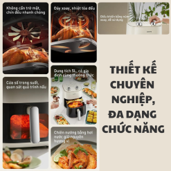 Nồi chiên không dầu 5L Joyoung JAF-565 | Công suất 1500W | Điều khiển núm xoay