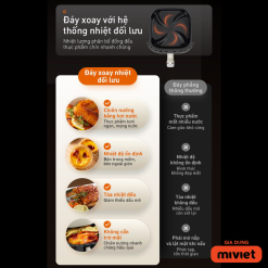 Nồi chiên không dầu 5L Joyoung JAF-565 | Công suất 1500W | Điều khiển núm xoay