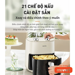 Nồi chiên không dầu 5L Joyoung JAF-565 | Công suất 1500W | Điều khiển núm xoay