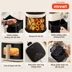 Nồi chiên không dầu 5L Joyoung JAF-566 | Công suất 1500W | Điều khiển cảm ứng