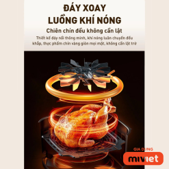 Nồi chiên không dầu 5L Joyoung JAF-566 | Công suất 1500W | Điều khiển cảm ứng