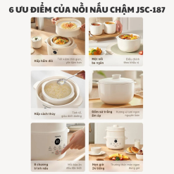 Nồi nấu chậm Joyoung JSC-187 | Dung tích 1.8L | Công suất 300W