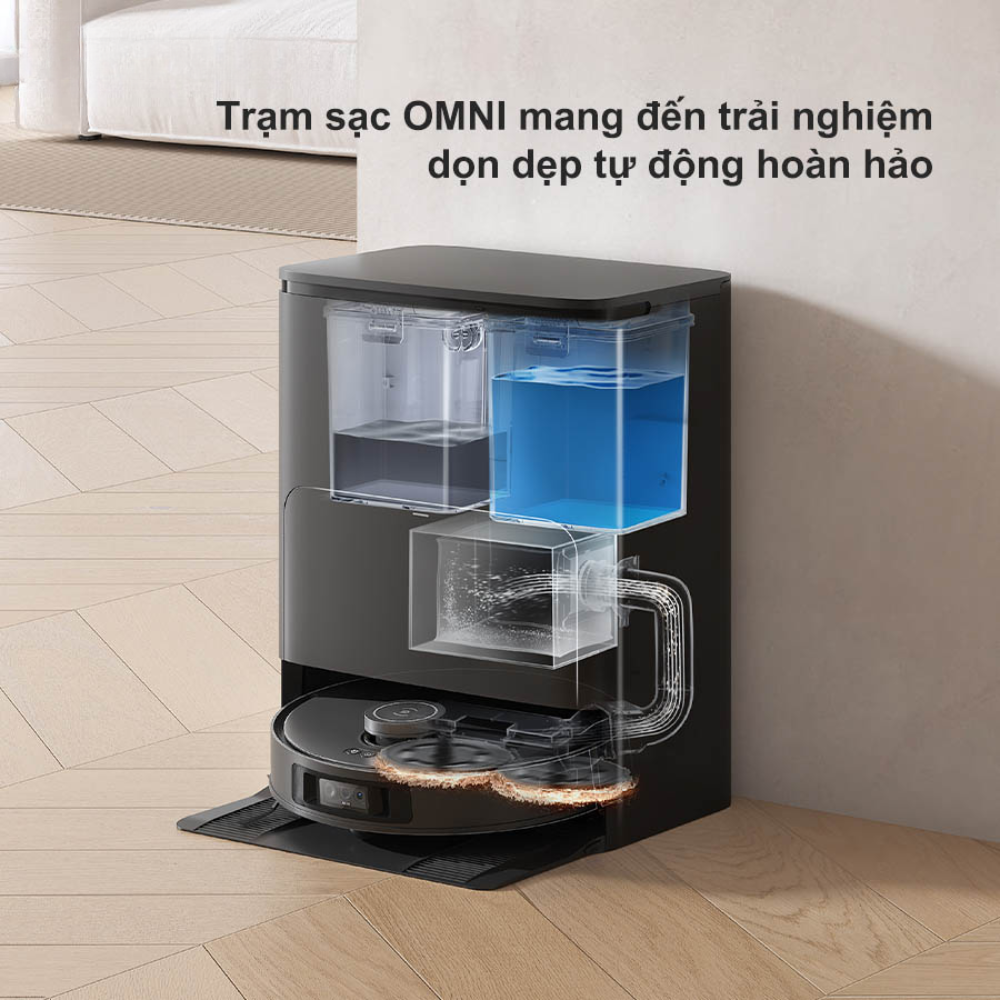 Trạm sạc OMNI tự động dọn dẹp