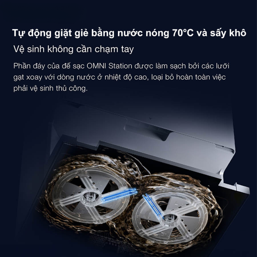 Tự động giặt giẻ bằng nước nóng 70°C