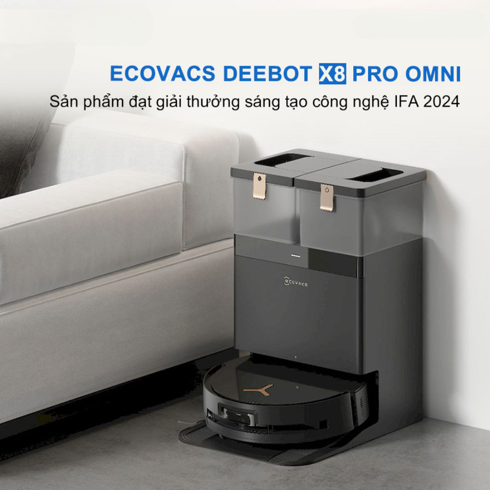 Đặc điểm nổi bật robot hút bụi lau nhà Ecovacs X8 Pro Omni