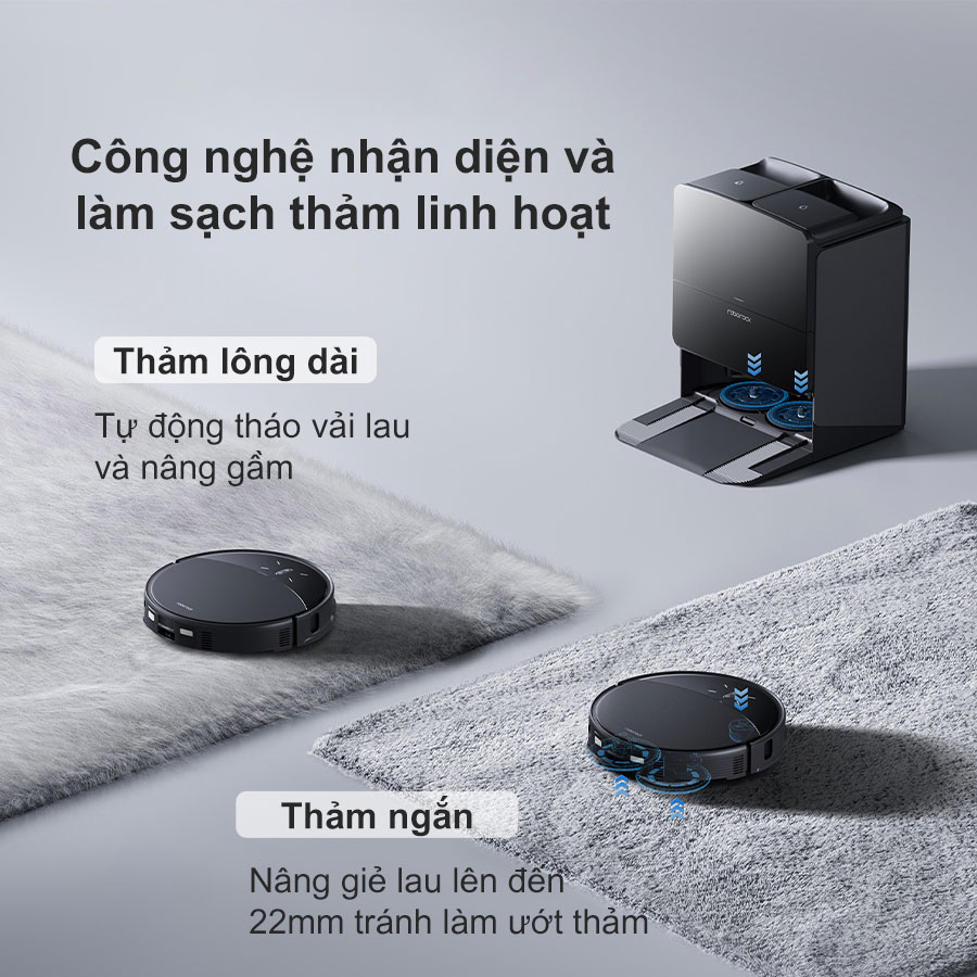 Robot hút bụi lau nhà Roborock Saros 10 R – Bản Quốc Tế