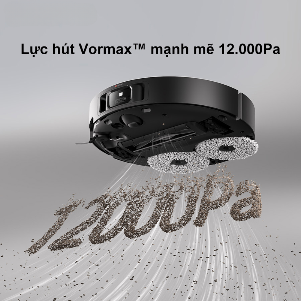 Robot hút bụi lau nhà Dreame X40 Master sở hữu lực hút Vormax™ 12.000Pa
