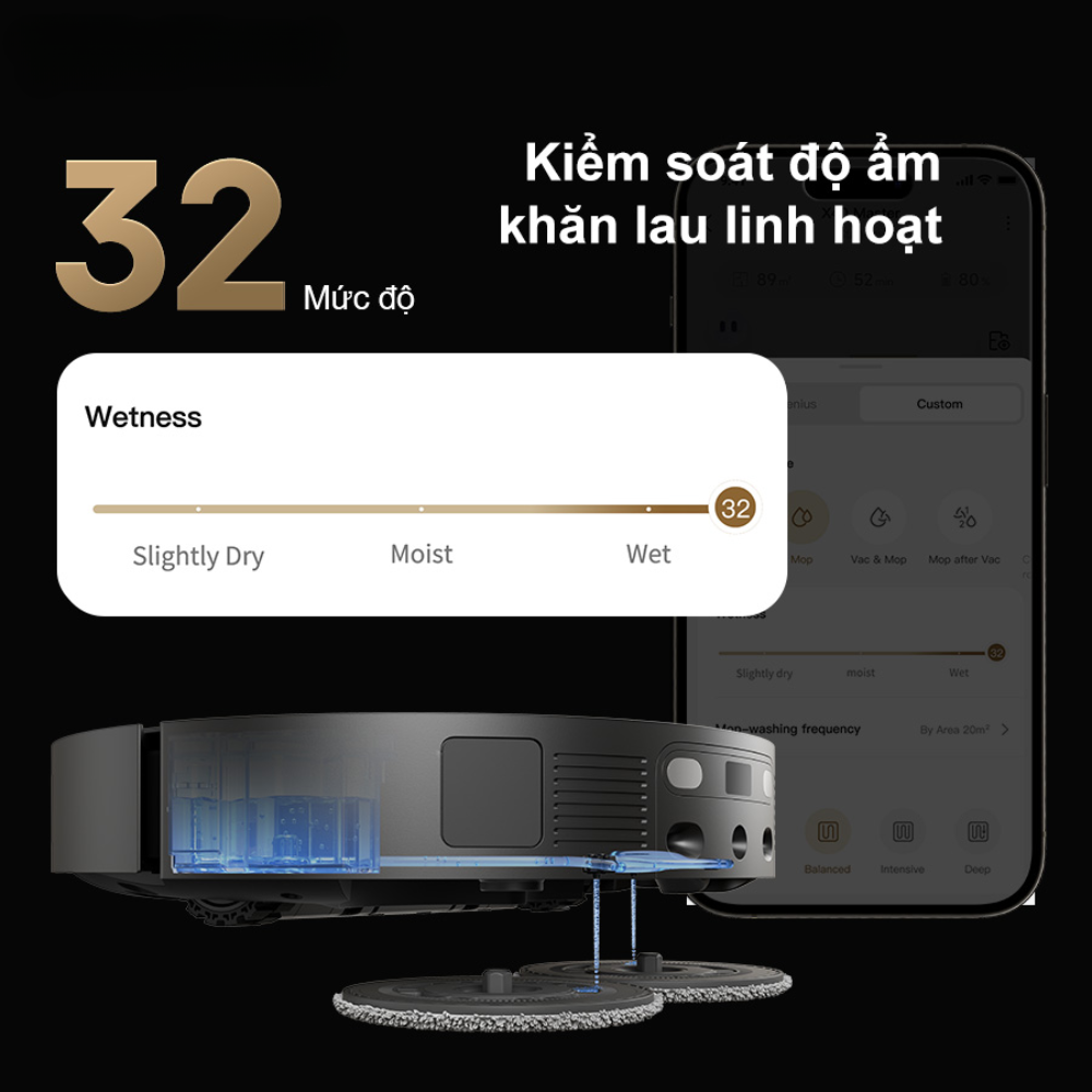 Kiểm soát độ ẩm khăn lau linh hoạt