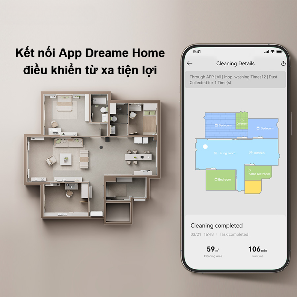 Kết nối app Dreamehome tiện lợi