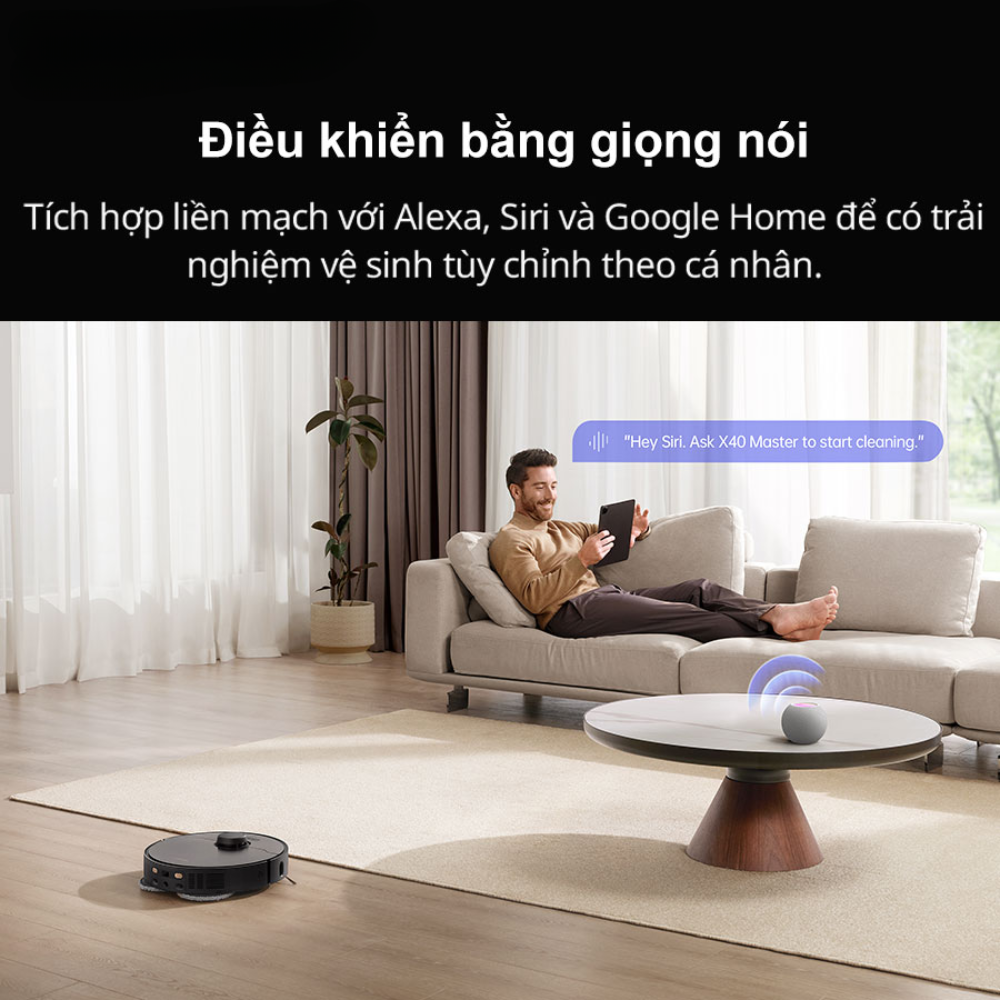 Dreame X40 Master điều khiển bằng giọng nói