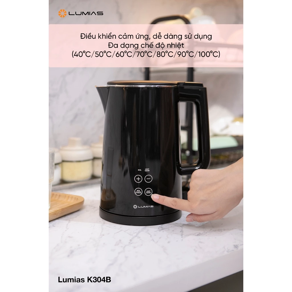 Ấm siêu tốc Lumias K304B
