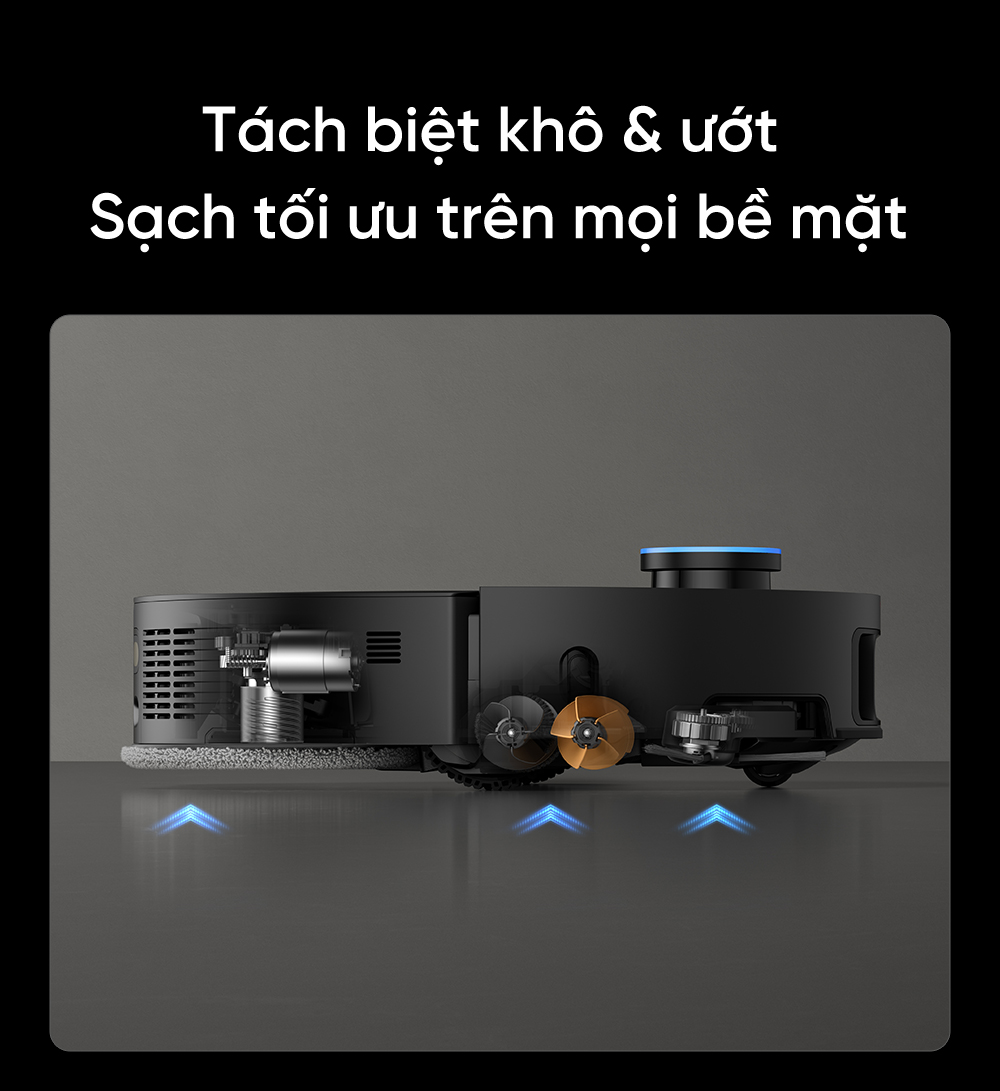 Robot hút bụi lau nhà thông minh chiến binh vượt địa hình Dreame X50 Ultra