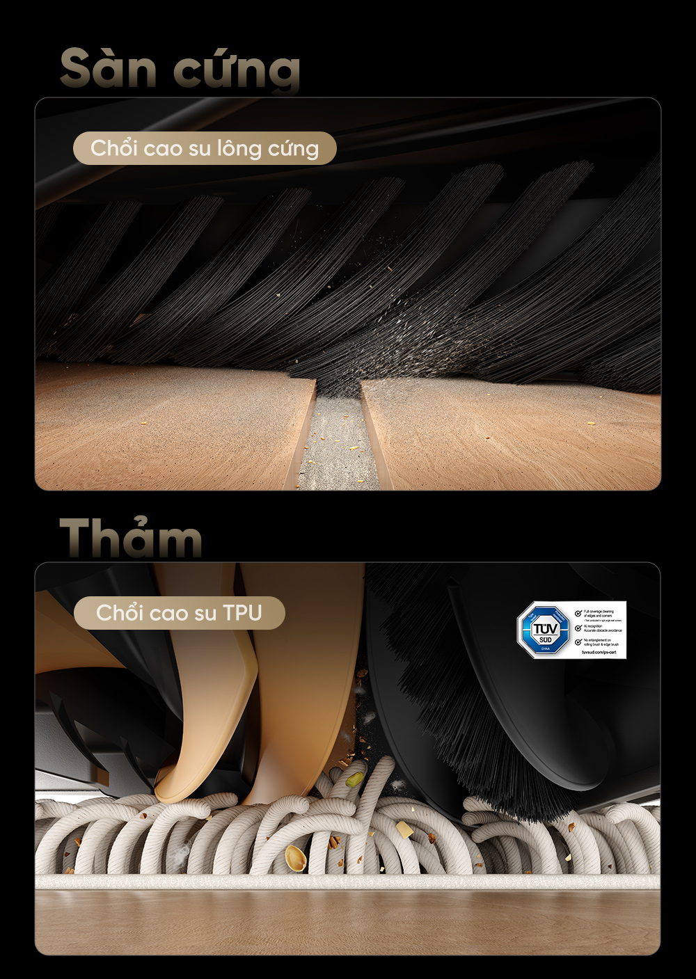 Robot hút bụi lau nhà thông minh chiến binh vượt địa hình Dreame X50 Ultra