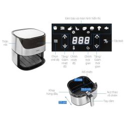 HAFELE AF-T5A – Nồi chiên không dầu dung tích 5 lít - Chính hãng - BH 24 tháng