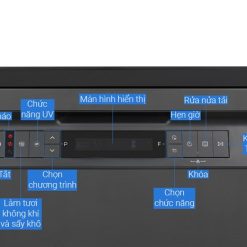 HAFELE HDW-F605B – 535.29.660 – Máy rửa chén độc lập (15 bộ bát đĩa) – Chính hãng – BH 24 tháng Máy rửa chén độc lập HAFELE HDW-F605B