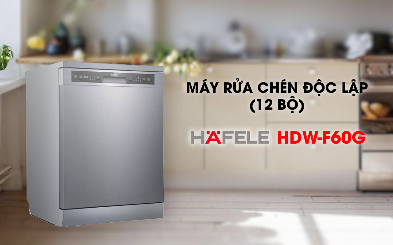Máy rửa chén độc lập HAFELE HDW-F60G 12 bộ