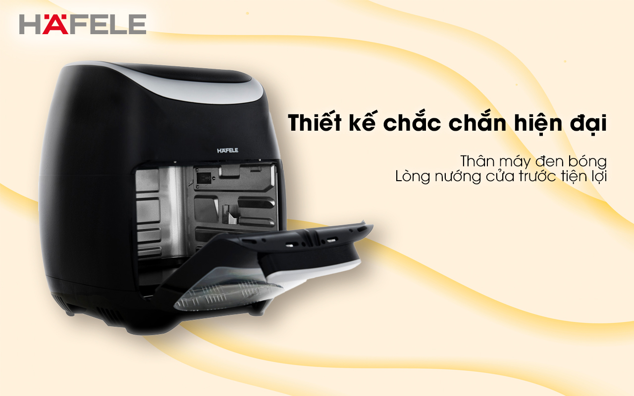 Nồi chiên không dầu HAFELE HS-AF1102B thiết kế chắc chắn hiện đại